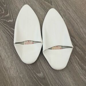 Handmade White Leather Women's Shoes